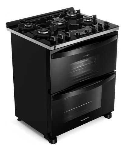Fogão 5 Bocas Brastemp Bfd5lae Air Fryer Com Duplo Forno