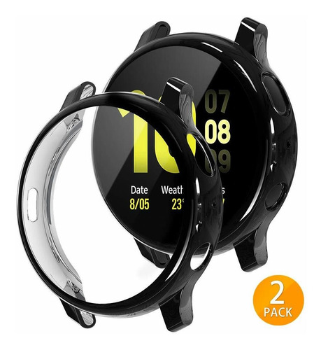 2 Fundas Para Samsung Watch Active 2 40 Mm Negras