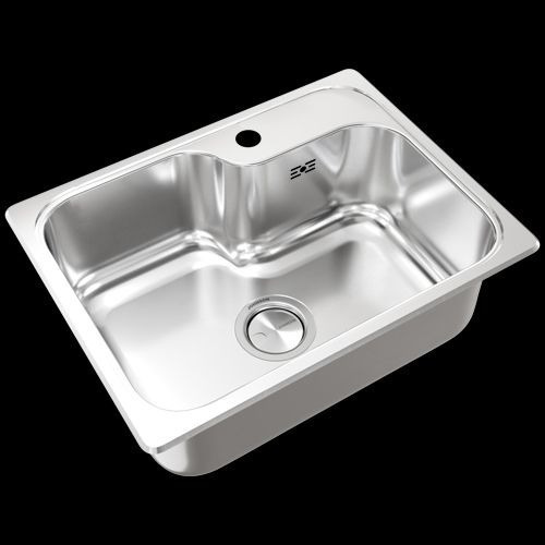 Bacha Cocina Pileta Johnson Luxor Si55 A Acero Inoxidable S