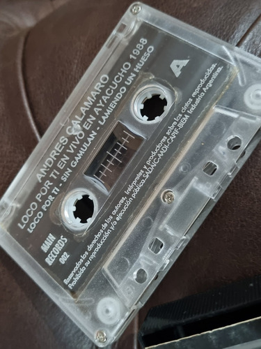 Cassette Andres Calamaro Live In Ayacucho Único