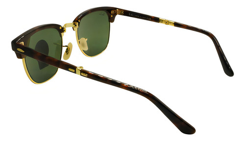 Ray Ban Rb2176 990 Clubmaster Folding Negro G-15 Carey Color Negro/cafe