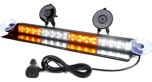 Lumenix Windshield Emergency Strobe Lights Bar Visor Dash De