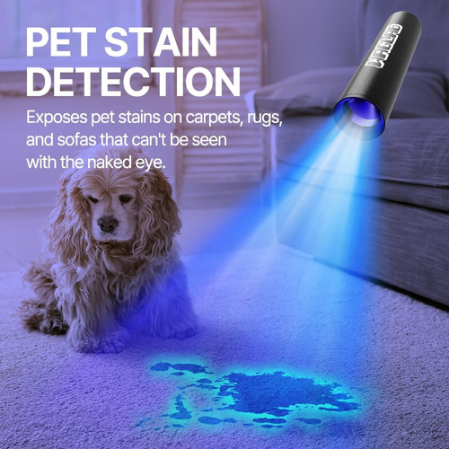 Linterna Uv Con Detector De Orina Para Mascotas - Luz Led 36