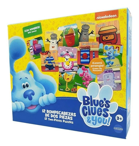 Blue Clues & You 12 Puzzles Grandes De 2 Piezas