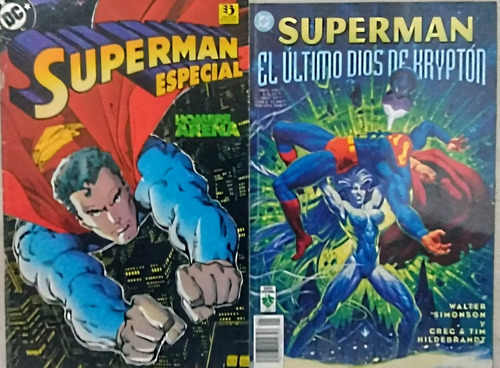 Superman (2 Tomos) Último Dios De Krypton + Hombre De Arena 