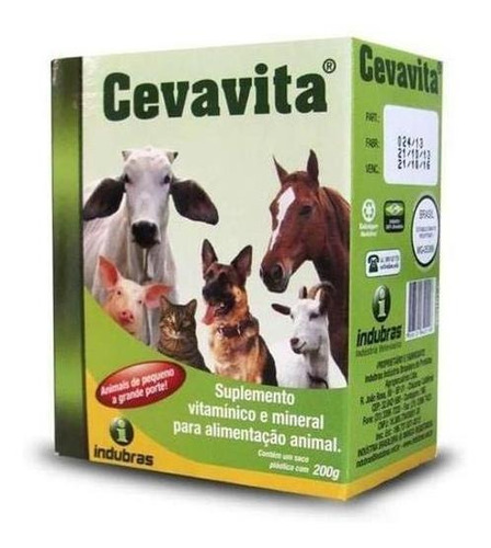 Suplemento Cevavita 200g | Recuperação Para Animais