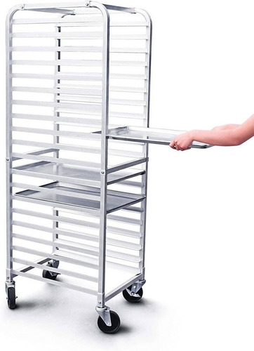 Carro Espiguero Migsa 6063-t5 Aluminio Charolas Rack Cocina
