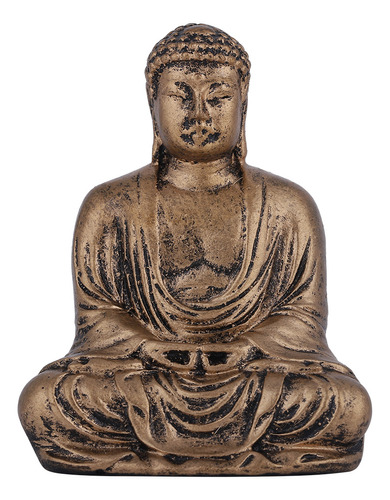 Figura Decorativa De Buda De Resina De Estilo Chino, 2 Pieza
