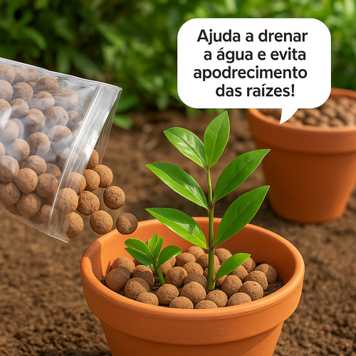 10 Litros De Argila Expandida Pequena De Alta Qualidade Vaso