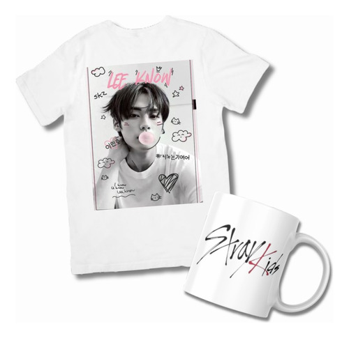 Combo Remera Y Taza | Lee Know | Stray Kids | Kpop 