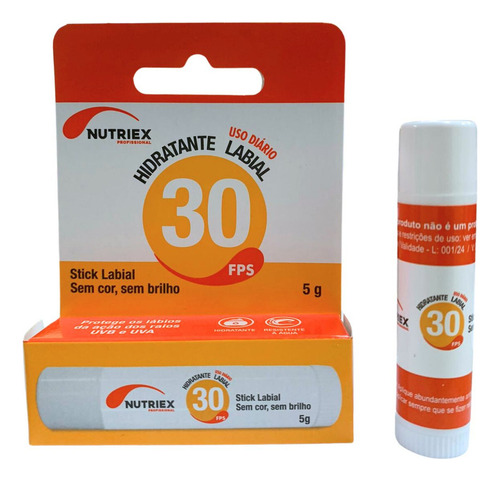 Hidratante Labial Nutriex 30 Fps Proteção Solar Uvb Uva 5g