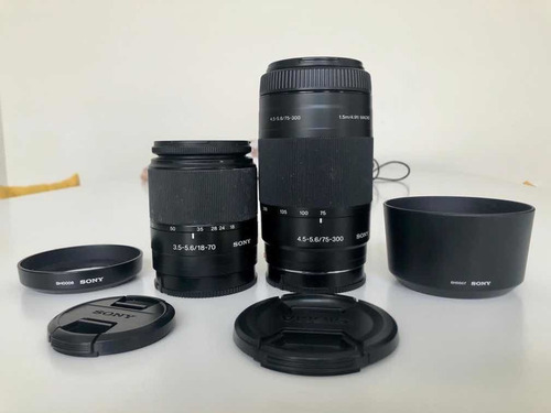 Câmera Sony A300 Com Duas Lentes: 18-70 E 75-300