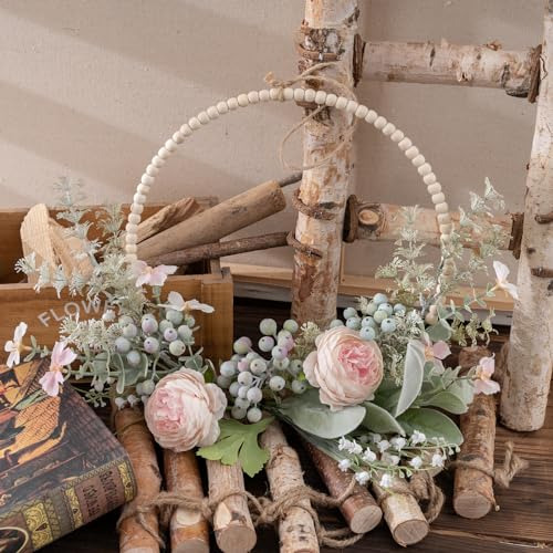 Corona De Flores Artificial Khoyime Para La Puerta Principal