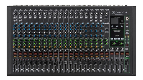 Consola Mixer Mackie Onyx24 24 Canales Analógica Usb Sd Bt