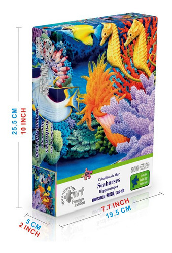 Rompecabezas Wuundentoy Premium Edition 500 pzas, Caballitos De Mar