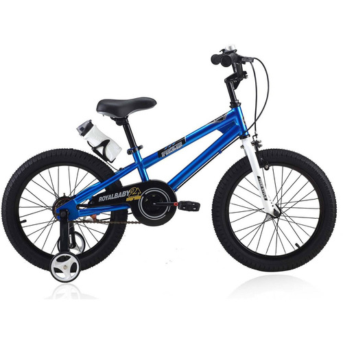 Bicicleta Freestyle Para Niños De 18'' Royalbaby Color Azul