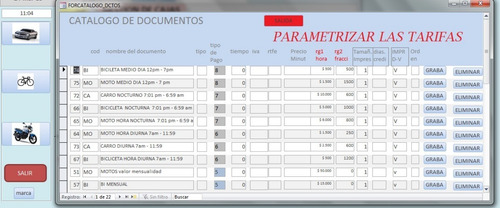Parqueadero Programa / Software Sistema Codigo_barras Demo