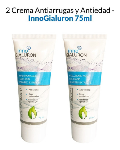 2 Crema Antiarrugas Y Antiedad - Inno Gialuron 75ml