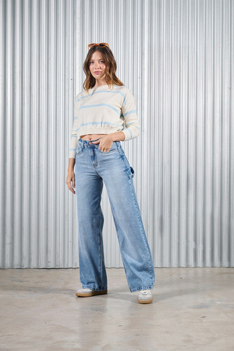 Pantalon Cenitho Wide Leg Bio Stone Carpenter Rigido
