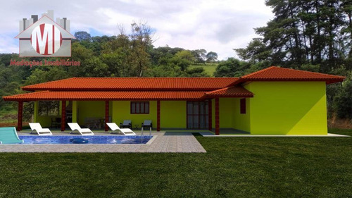 Linda Chácara Em Construção, Com 3 Dormitórios, Pomar, Bem Localizada, À Venda, 4500 M² Por R$ 390.000 - Rural - Pedra Bela/sp - Ch0873