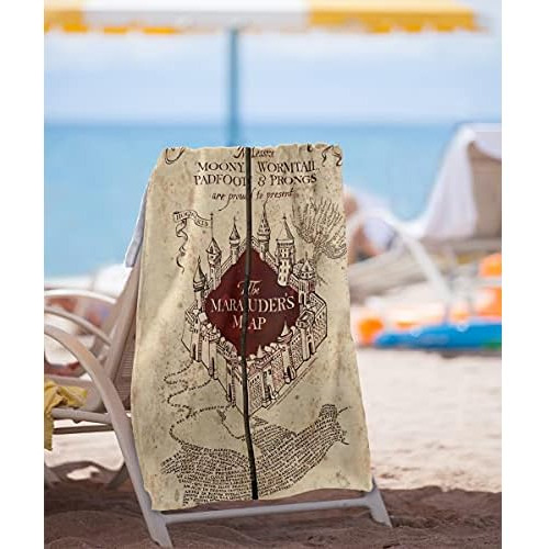 Harry Potter Marauder's Map Officially Licensed Beach T...