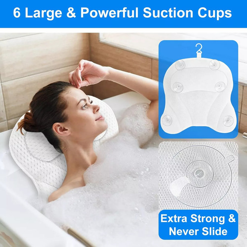 Almohadas De Baño Para Reposacabezas Y Respaldo En La Bañera