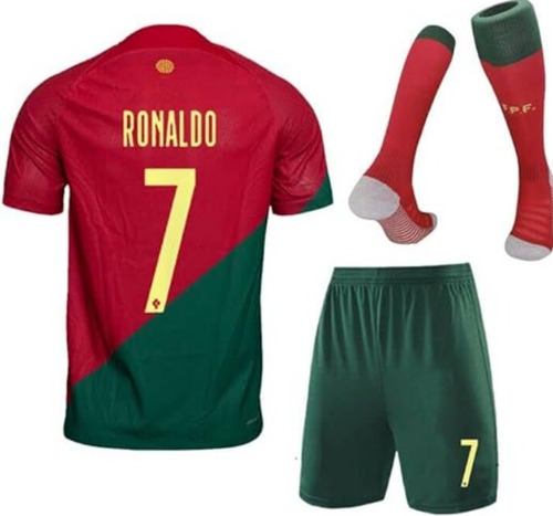 Uniforme Adulto   Ronaldo De Portugal Numero 7