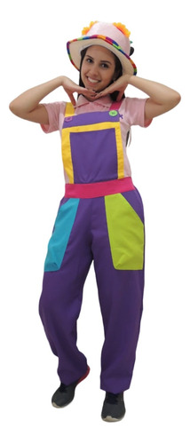 Macacão Para Festas Roxo - Monitor De Buffet Infantil