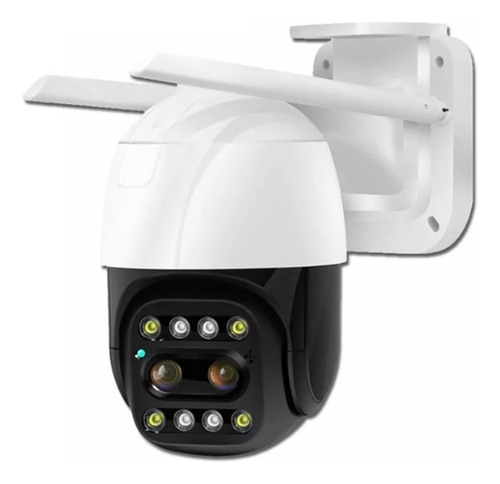 Domo Ip 2mpx Ptz Zoom 10x Audio Onvif Exterior Doble Lente