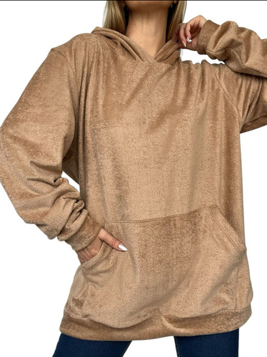 Maxi Buzo De Plush Mujer Bifaz