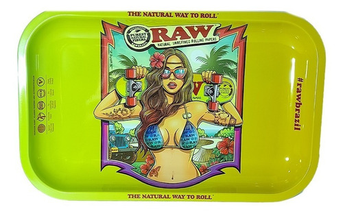 Bandeja De Armado Metal Raw Small Brazil - Ramos Grow