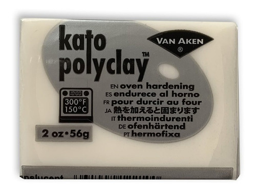 Arcilla Polimérica Van Aken Kato Polyclay 56 G Color Translúcido (Translucent)