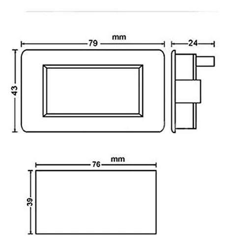 Medidor De Voltaje Digital Lcd Azul Dc *******mv 200mv