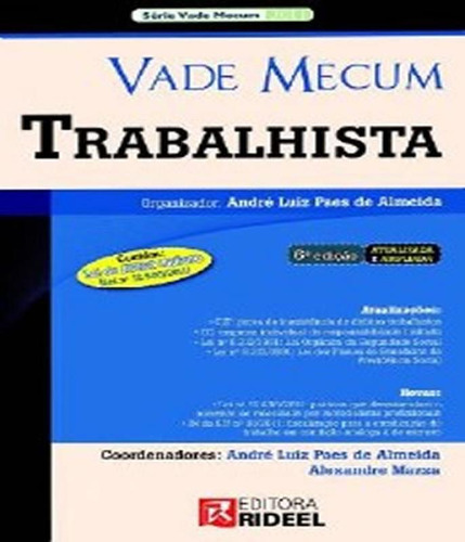 Livro Vade Mecum Trabalhista - 06 Ed