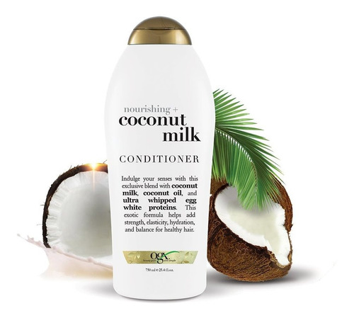 Ogx Nutritivo + Leche De Coco Acondicionador, 25.4 Onza Tama