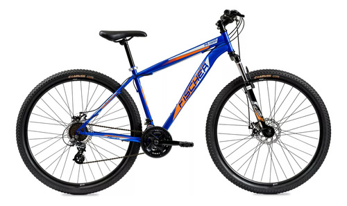 Mountain bike masculina Fischer MTB 920  2023 R29 M 21v frenos de disco mecánico cambios Loops color azul  