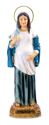 Virgen De La Dulce Espera De 30 Cm En Marmolina