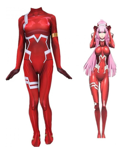 Disfraz Fememino Cosplay Zero Two Ideal Fiestas 