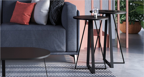 Mesa de esquina negra 27940 - Artesano Móvebles