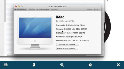 Imagen 1 de 1 de iMac 17 Intel Core 2 Dúo 2.16ghz