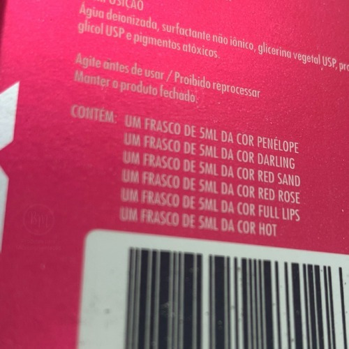 Imagem 2 de 7 de Kit Lips Pigmentos Lábios Rb Kollors - 6 Pigmentos 5ml Cada