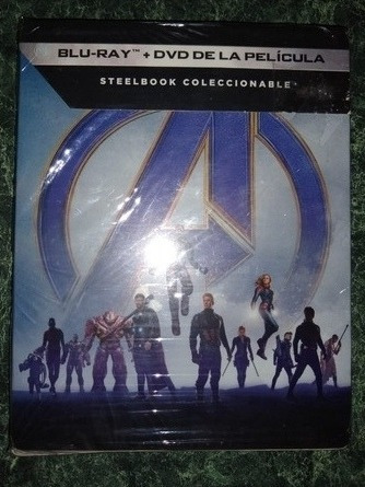 Avengers Endgame Steelbook Coleccionable Blu-ray + Dvd