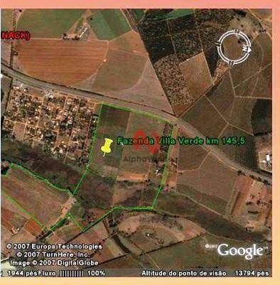 Área À Venda, 723872 M² Por R$ 106.000.000,00 - Vista Alegre - Santo Antônio De Posse/sp - Ar0071