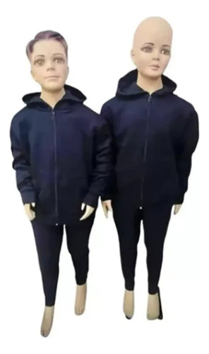 Conjunto Buzo Pantalon Y Poleron De Algodon Escolar Unisex