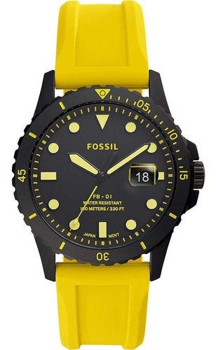 Reloj Fossil Fb - 01 Fs5684 Amarillo-negro Unisex