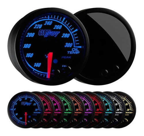 Reloj Temperatura De Aceite 10 Colores Memoria Glowshift Eli