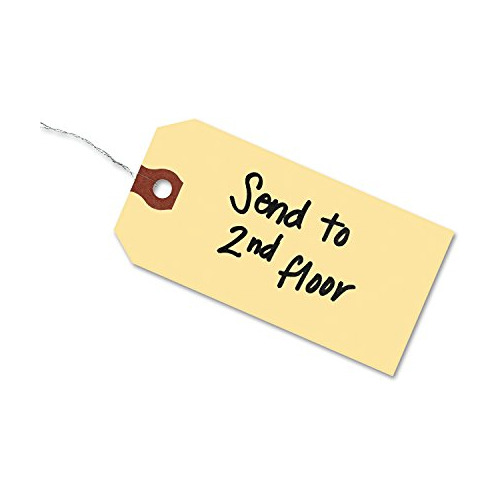 Shipping Tags With Wire, 11.5 Pt. Stock, 2-3/4  X 1-3/8...