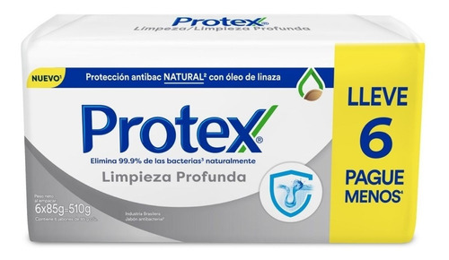 Protex Limpieza Profunda 6unds - g a $36