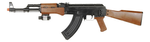 Rifle Resorte Ak-47 6mm Mira Laser Punto Rojo Xchws P