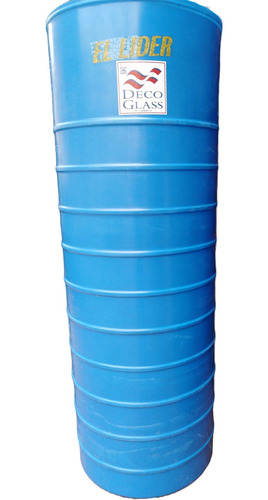 Tanque De Agua Cilindrico 520l 0,60x2,10 Azul Decoglass